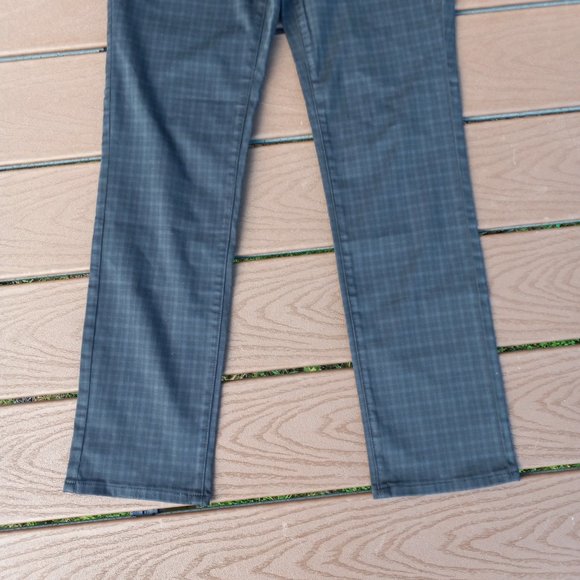 NWT NYDJ Sheri Stretch Slim Jeans Grey Mini Check Sz 6 - Picture 4 of 10